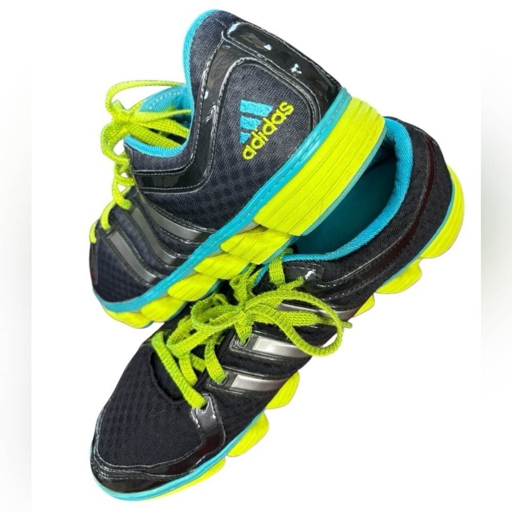 ADIDAS Liquid Ride G61722 Black and Neon Athletic Sneakers, Women’s - Picture 8 of 10